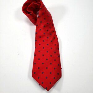 Hardy Amies London Neck Tie Red Floral 100% Silk 3"x61"